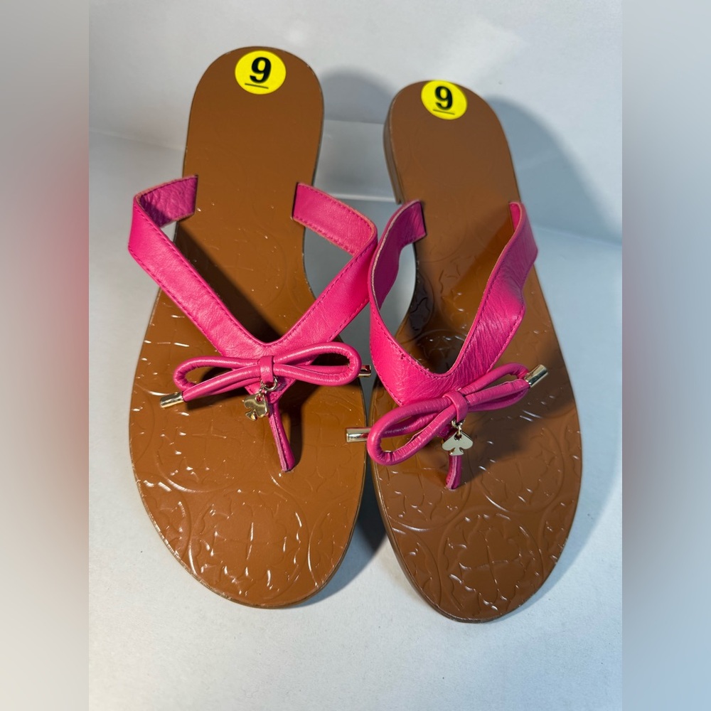 NEW Kate Spade "Charles" Flip-Flop
Women's Sz 9 Bow Pink Sandals
Thongs